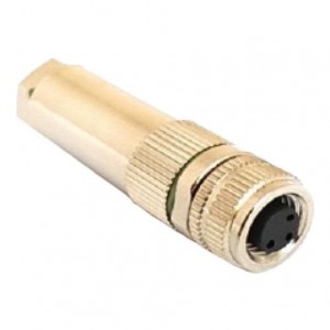 PXMBNI08FBF03ASC, Цилиндрические метрические разъемы M8 Series Cu Ni Plate F Flx Body Con