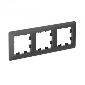 ATLASDESIGN AIR 3-постовая РАМКА, БАЗАЛЬТ/дымчатый черный ATN221403