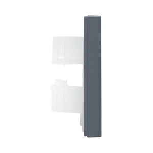 1 - местная рамка, IP44, графит, пластик Эпика EKF UP1-FPG-01-44