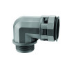 Муфта 90 грд. труба-коробка DN 36 мм, М40х1,5, полиамид, цвет черный PAN36M40N
