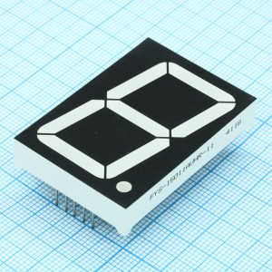 FYS-15011AUHR-11, 1 разрядный индикатор 38,1мм/красный/640нм/30-60мкд/ОК