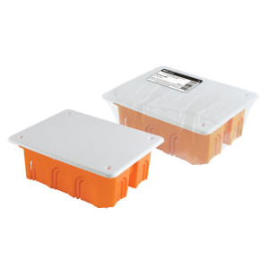 Распаячная коробка СП 120х92х45мм, крышка, IP20, инд. штрихкод, SQ1402-1008