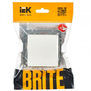 Выключатель перекрестный 1-кл. СП BRITE 10А ВС10-1-3-БрБ бел. BR-V13-0-10-K01