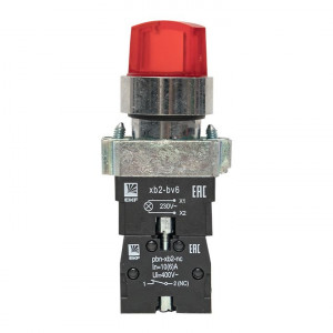 Переключатель BD33 3P c красной подсветкой 230В NO PROxima xb2-bk33-r-230