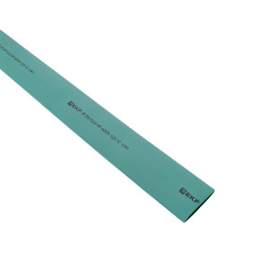 Термоусаживаемая трубка ТУТ нг 25/12,5 зеленая в отрезках по 1м PROxima tut-25-j-1m