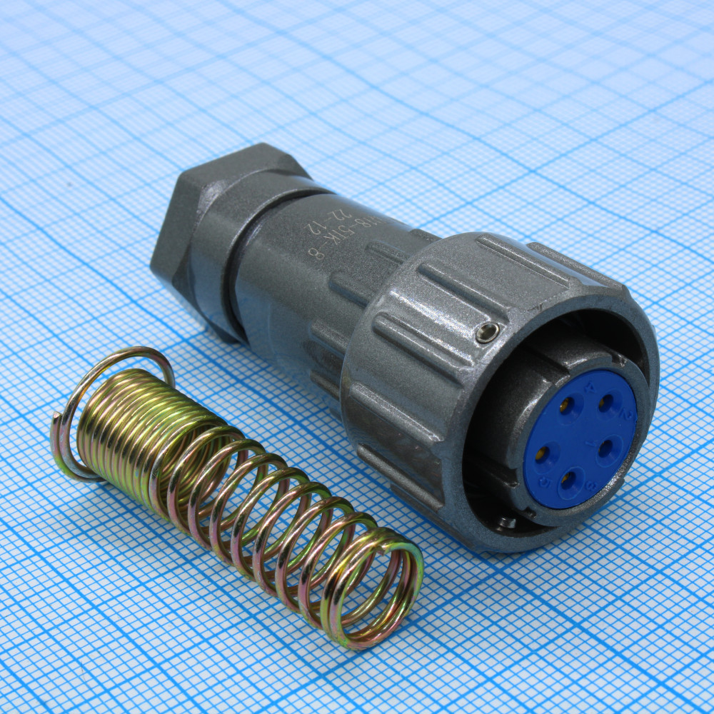 Изображение товара Кабельная розетка FQ18-5TK-8 5 контактов 8 мм провод оптовая упаковка