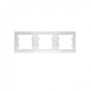 Рамка 3-м Бриллиант горизонт. бел. 7947489