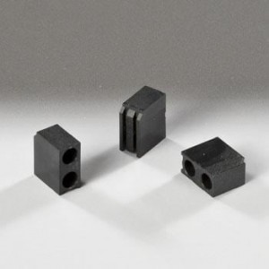 H-201C-1, LED Mounting Hardware LED Holder 3mm 2 Level Black