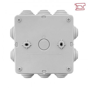 Коробка распределительная КМР-030-014 с крышкой (100х100х50), 8 мембр. вводов IP54 plc-kmr-030-014-r