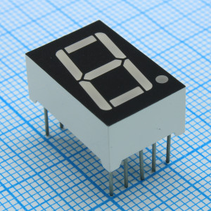 FYS-5611AS-11, 1 разрядный индикатор 14,2мм/красный/660нм/15-20мкд/ОК