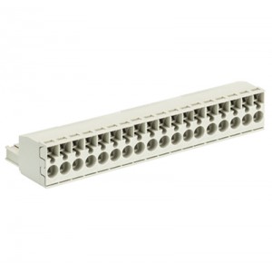 Розетка Wiecon 8113 BFK /18 TOP K OB, Розеточный разъем, угловой, на кабель, шаг: 5.0 мм, 18 полюсов, фиксация провода пружинная, исполнение: без маркировки, 400V, 12А, цвет: серый