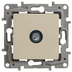 ETIKA Розетка телевизионная TV Звезда слоновая кость 672351