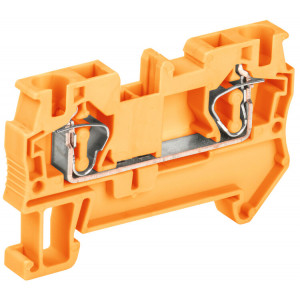 Клемма пружинная КПИ 2в-4 41А оранжевый YZN11-004-K09