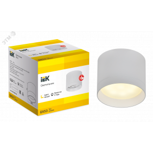 Светильник 4015 накладной потолочный под лампу GX53 бел. LT-UPB0-4015-GX53-1-K01