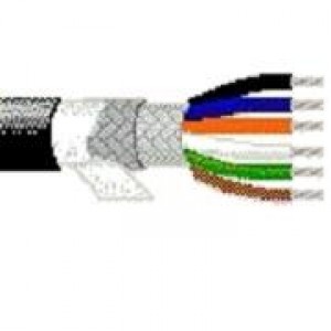 8418 010100, Многожильные кабели 20AWG 8C SHIELD 100ft SPOOL BLACK
