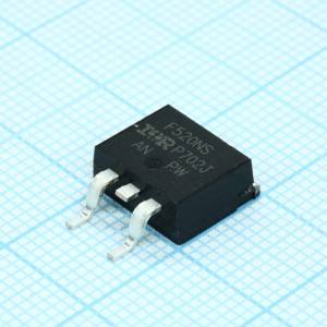 IRF520NSTRLPBF, Транзистор полевой N-канальный 100В 9.7A 3-Pin(2+Tab) D2PAK лента на катушке