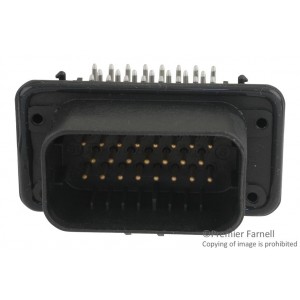 1-776087-1, Соединитель провод-плата оконечный 23 контакт(-ов) 2мм угловой монтаж в отверстие автомобильного применения