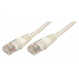 Шнур коммутационный, патч-корд U/UTP RJ45-RJ45, CAT 5e, PVC серый, 5м 18-1007