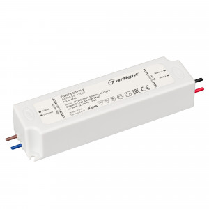 Блок питания ARPV-SP-12060 (12V, 5A, 60W) 041914, Источник напряжения с гальванической развязкой для светодиодных изделий. Входное напряжение 200-240 VAC. Выходные параметры: 12 В, 5 А, 60Вт. Встроенный PFC >0.5. Герметичный пластиковый корпус IP 67. Рабочая температура -30…+70C°