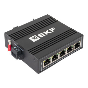 Промышленный неуправляемый коммутатор U-5T, 5 портов 10/100Base-T(X) RJ45, монтаж на динрейку TSX-U-5T EKF