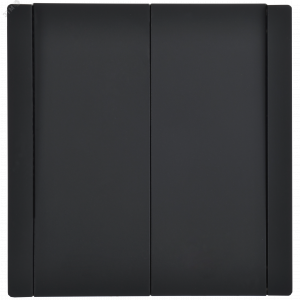 FORTE&PIANO Выключатель 2-клавишный перекрестный 10А FP109 черный IEK FP-V23-0-10-1-K02