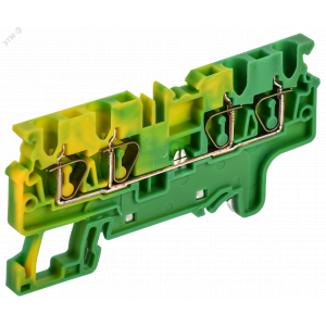 ARMAFIX Клемма пружинная CX2.5-4 PE 2,5мм2 четырехконтактная заземляющая IEK AF-CT41-00-4-K52-002