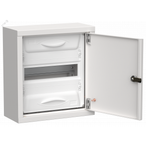 TITAN 5 Корпус металлический ЩРн-12 (1х12) 335х310х140мм IP31 белый (одна дверь) IEK TI5-50-N-012-31