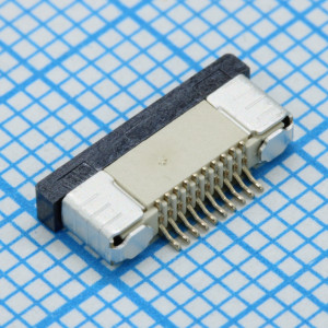 DS1020-09-10VB8A-R, FPC разъем для шлейфа на плату, поверхностный монтаж 10pin, шаг 0.5мм