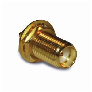 132139, РЧ соединители / Коаксиальные соединители SMA BULKHEAD RECPT REAR MOUNT