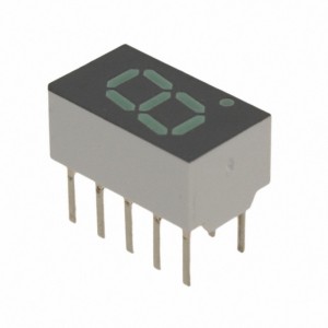 HDSP-7801, Семисегментный одноразрядный светодиодный индикатор, высота символа 7.62 мм (0.3
