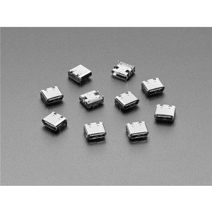 4458, Принадлежности Adafruit  USB C SMT / THM Connectors - Pack of 10