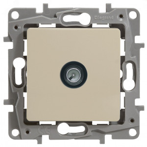 ETIKA Розетка телевизионная TV Звезда слоновая кость 672351