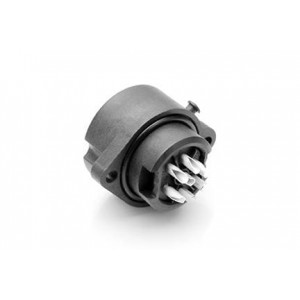 C016 30G006 200 12, Стандартный цилиндрический соединитель 6+PE FEM RECEPT BLK SOLDER GLD CONTACT