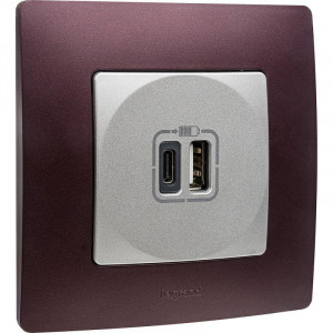 ETIKA Рамка 1 пост сливовая 672561