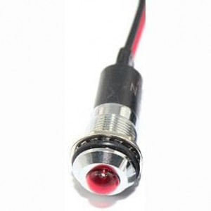 FL1M-12SW-1-R12V, Светодиодные панельные индикаторы LED RED 12MM NUT 12VAC/DC