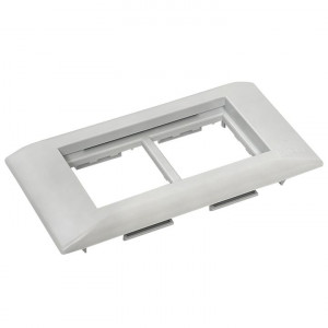 Рамка+суппорт 4 модуля (2 поста) для парапетного кабельного канала EKF C-Line