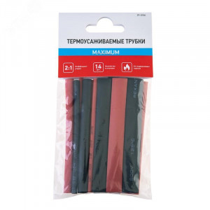 Набор трубок термоусадочных тонкостен. №6 (МАКСИМУМ) разноцвет. 29-0106