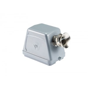 Крышка разъема 70.350.4835.3, Крышка разъема на кабель, типоразмер 48B, без уплотнителя, 1 кабельный ввод M32x1,5, с разгрузкой на изгиб, IP54, с боковым расположением, без защелки (упоры под одну защелку), материал корпуса: алюминиевый сплав