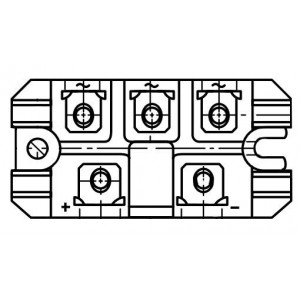 DF75BA80, Дискретные полупроводниковые модули Дискретные полупроводниковые модули 800V 75A Bridge Rectifiers