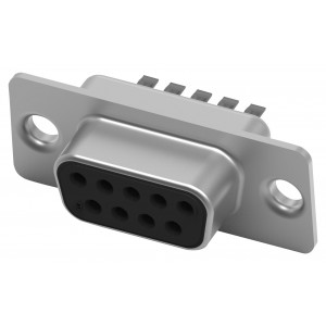 3-1393483-8, Разъем D-Sub (розетка) на кабель 9 контактов