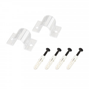 Держатель ARL-MOONLIGHT-R18-CLIP-TN CLEAR 031459, Клипса из поликарбоната для круглого гибкого неона MOONLIGHT диаметром 18мм. Установка над неоном. Габариты: 25х44.6х20.8мм. Длина 25 мм. Цена за 1 шт.