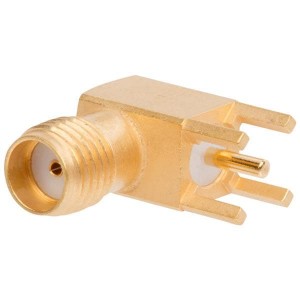 901-143, РЧ соединители / Коаксиальные соединители R/A PCB JACK .155" LEGS GOLD PLATED