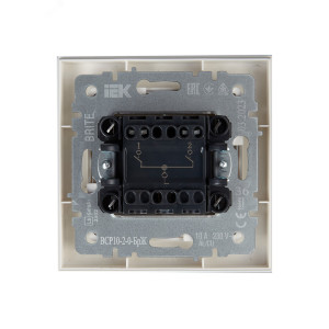 BRITE Выключ. 2-кл. 10А в сб. ВСР10-2-0-БрЖ жемч. BR-V20-0-10-K36-F