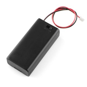 PRT-09925, Принадлежности SparkFun Battery Holder 2xAA with Cover and Switch - JST Connector
