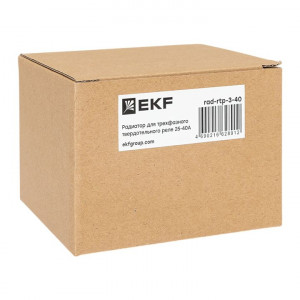 Радиатор для трехфазного твердотельного реле 25-40А EKF rad-rtp-3-40