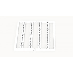 Маркировка (в кассетах) ZW5-40P-19-30Z(H), Кассета с маркировочными шильдиками, для клемм сечением 2,5 мм.кв., верхняя, 40 шильдиков, нанесенные символы: COM, с вертикальным расположением, размер шильдика: 4.5 x 4.9 мм, цвет: белый