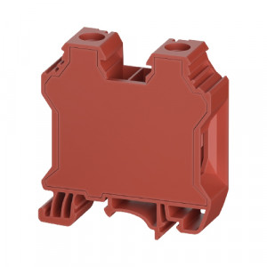 Проходная клемма WTN 35 RT, Проходная клемма, тип фиксации провода: винтовой, номинальное сечение: 35 мм кв., 125A, 1000V, ширина: 16 мм, цвет: красный тип монтажа: DIN35