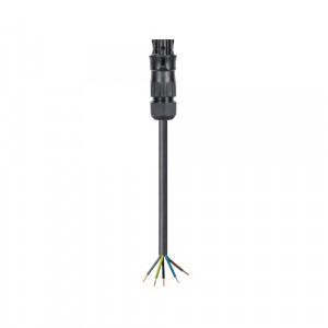 Кабельная сборка RST20I5KSB- 15P 40SW, Кабельная сборка, оконеченная розеточным разъемом RST20i5 и свободным концом, 5 полюсов, длина кабеля: 4 метра, сечение жил кабеля: 5х1,5 мм.кв., номинальные характеристики: 250V, 16A, цвет корпуса: черный, цвет контактной вставки: черный, цвет кабеля: че