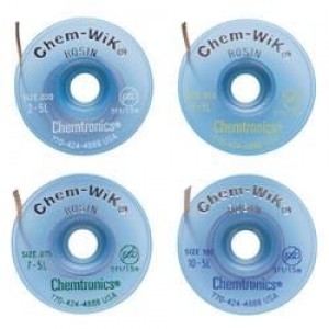 2-25L, Оплетка для удаления припоя/средства для удаления припоев  .030"/.8MM DSOLDERNG 25FT BRAID GRAY