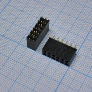 PBD-12 (2x06), Гнездо на плату 2.54мм